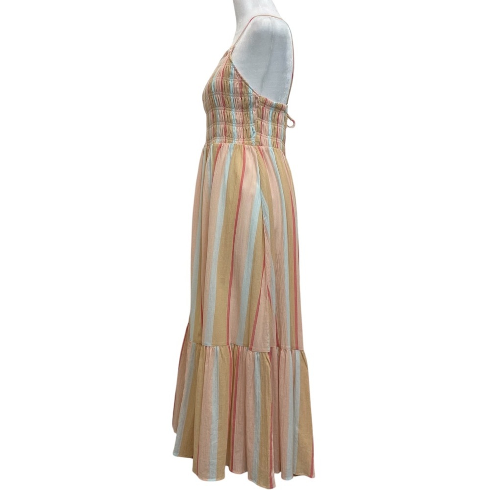 Z Supply Pastel Crinkle Gauze Smocked Upper Midi Maxi Sun Dress - Picture 4 of 14
